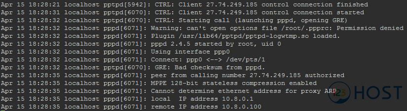 Hướng dẫn cài đặt PPTP VPN trên CentOS 6 - Tài liệu 123Host