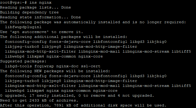 alias install nginx