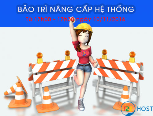 Thông Báo Bảo Trì Nâng Cấp Hệ Thống Ngày 10/11/2016