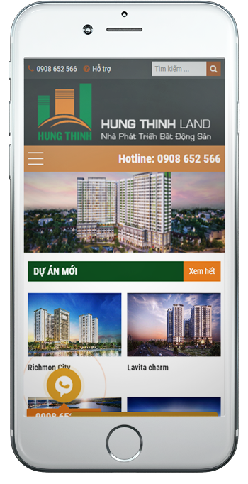 thiết kế website bất động sản